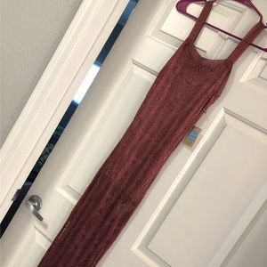 Mauve Knit Summer Dress